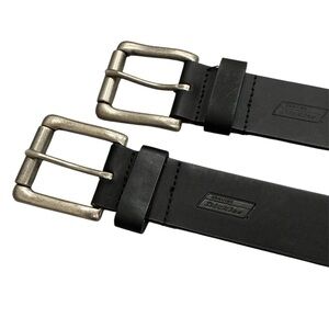 2 FOR 1 Dickies Black Belt with Metallic Buckle